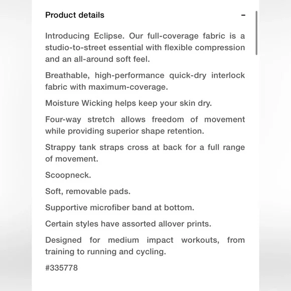 NWT GAP Fit Eclipse Sports Bra. NAVY XL - Picture 7 of 7